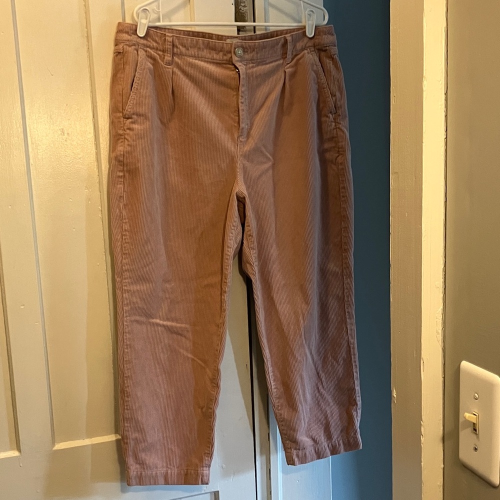 J. Crew Women's Pink Corduroy Pants